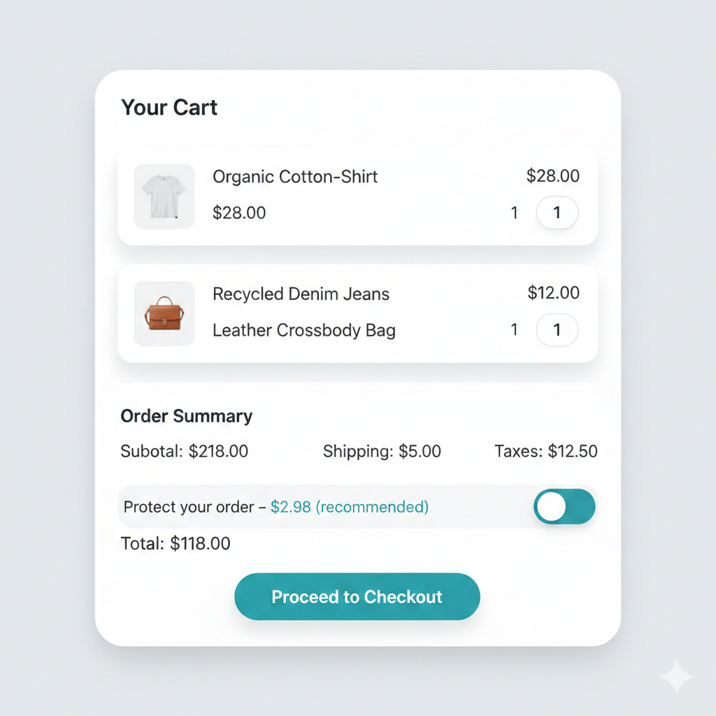 Fenix Widget in Cart